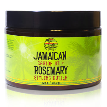 Jamaican Amber Jamaican Castor Oil & Rosemary Hair Styling Butter 12 oz/354 ml Mitchell Brands - Mitchell Brands - Skin Lightening, Skin Brightening, Fade Dark Spots, Shea Butter, Hair Growth Products