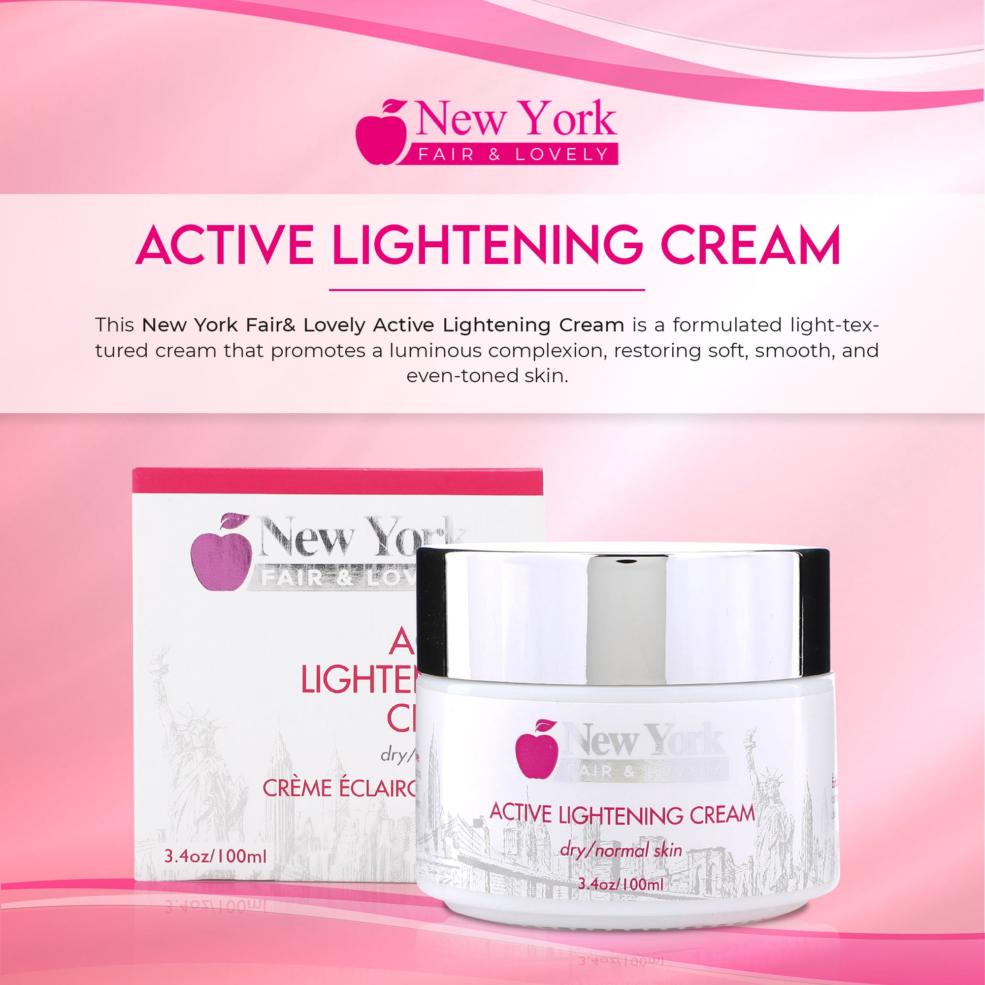 New York Fair& Lovely Active Lightening Cream | Mitchell Brands