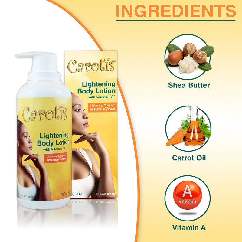 Carotis Brightening Body Lotion With Vitamin A 400ml - Unboxing