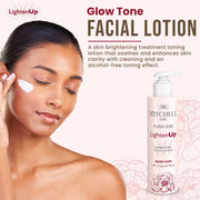 Lighten Up Flaw-Less Glow Tone Facial Lotion 100ml - Mitchell Brands