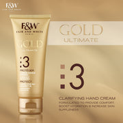 Fair & White Gold Hand Cream with Argan Oil Step #3 - Clarifies  skin - 75ml / 2.54 oz - Mitchell Brands