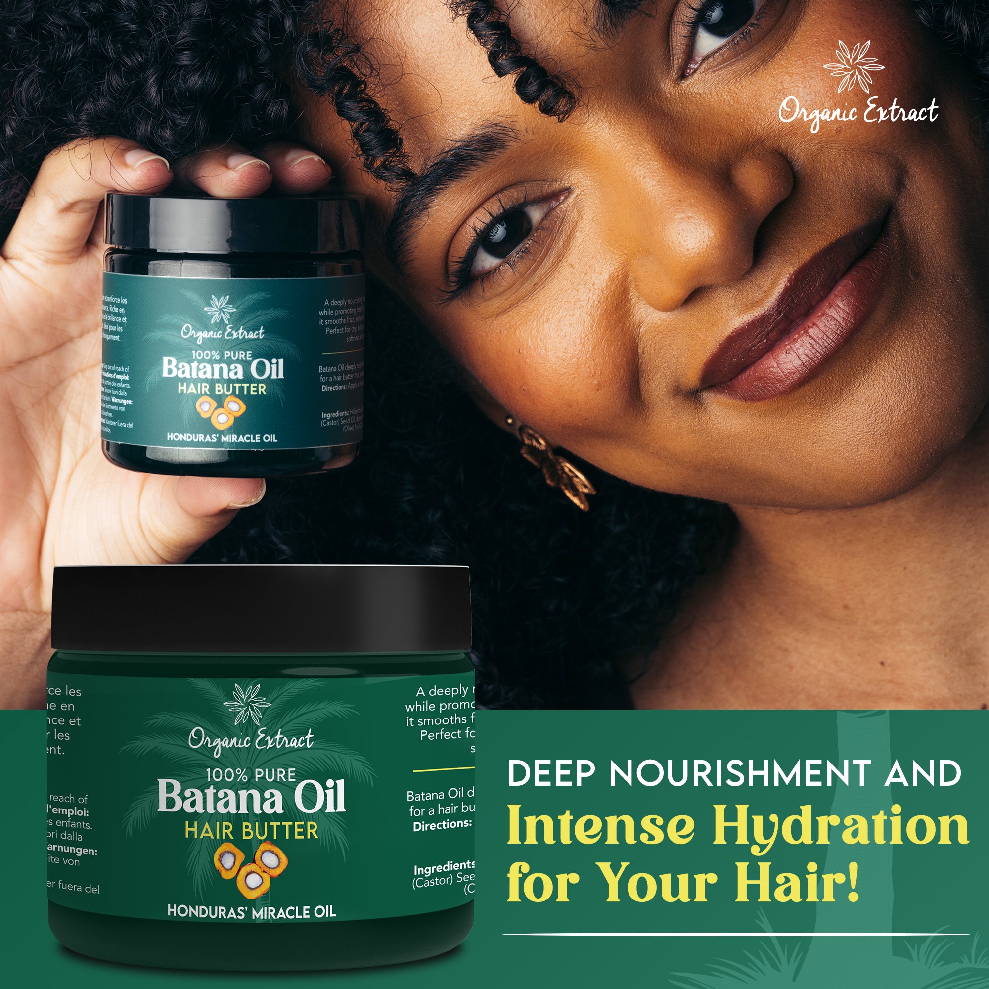 Organic Extract Batana Oil Hair Butter 4 oz / 118ml - Mitchell Brands