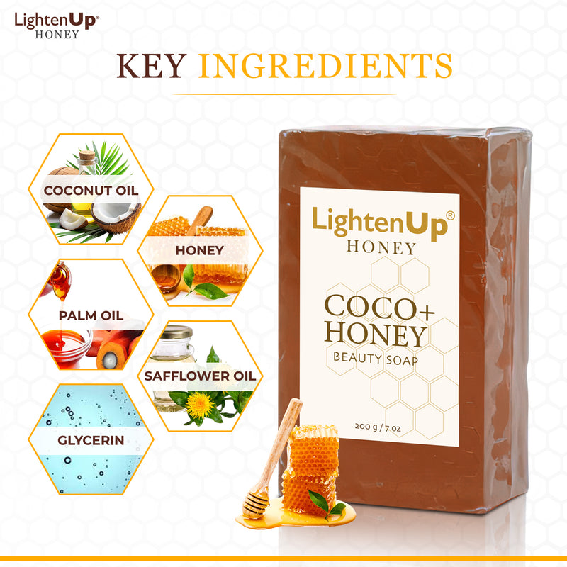 LightenUp Honey Soap 200g - Mitchell Brands