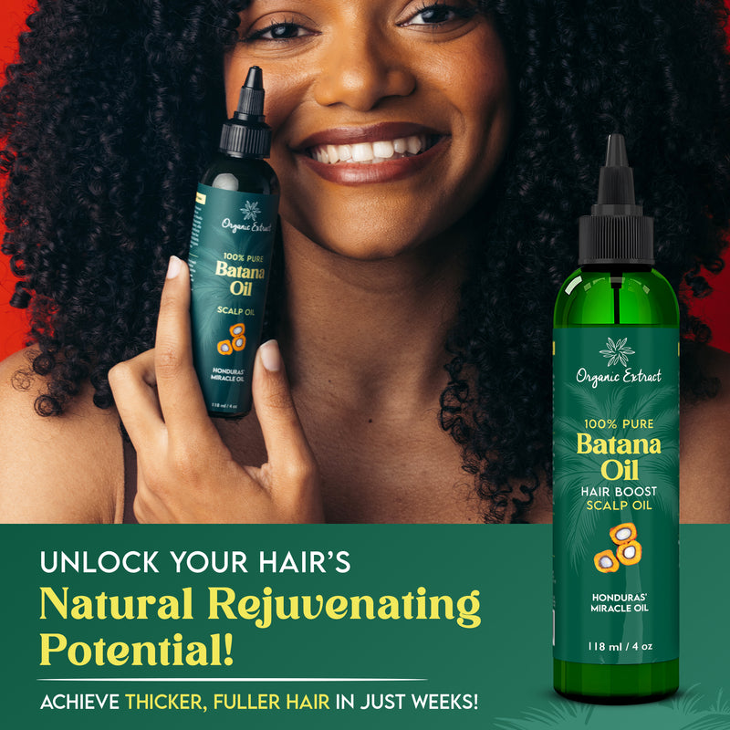 Organic Extract Batana Oil Stimulating Hair Growth Oil 4 oz/118ml - Mitchell Brands