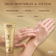 Fair & White Gold Hand Cream with Argan Oil Step #3 - Clarifies  skin - 75ml / 2.54 oz - Mitchell Brands