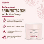 Lighten Up Flaw-Less Bright Boost Renewing Night Cream 50g - Mitchell Brands