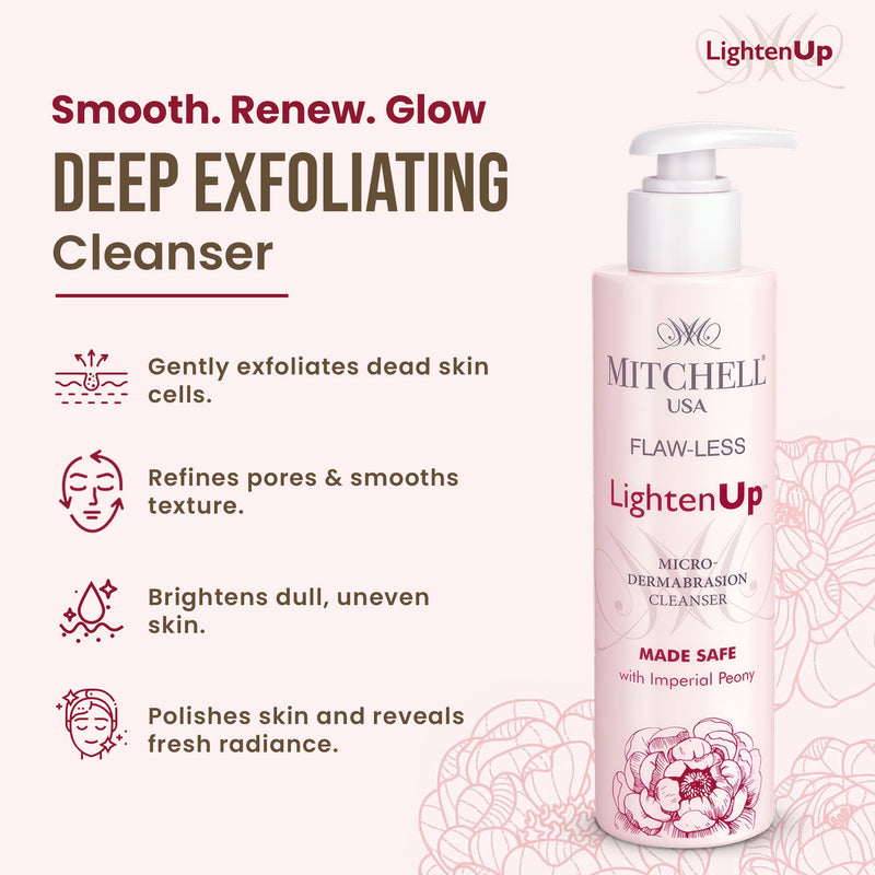Lighten Up Flaw-Less Micro Dermabrasion Cleanser 150g - Mitchell Brands