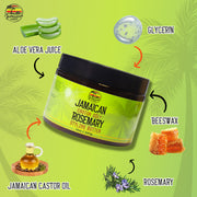 Jamaican Amber Jamaican Castor Oil & Rosemary Hair Styling Butter 12 oz/354 ml Mitchell Brands - Mitchell Brands - Skin Lightening, Skin Brightening, Fade Dark Spots, Shea Butter, Hair Growth Products