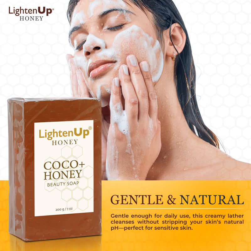 LightenUp Honey Soap 200g - Mitchell Brands