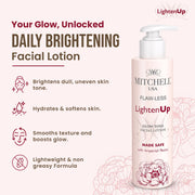 Lighten Up Flaw-Less Glow Tone Facial Lotion 100ml - Mitchell Brands