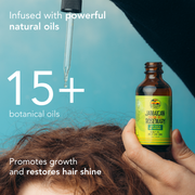 Jamaican Amber Jamaican Castor Oil & Rosemary Hair Oil  2 oz/60 ml - Mitchell Brands