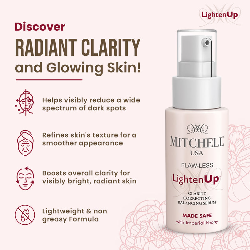 Lighten Up Flaw-Less Clarity Correction Balancing Serum 1.7 fl oz / 50ml - Mitchell Brands