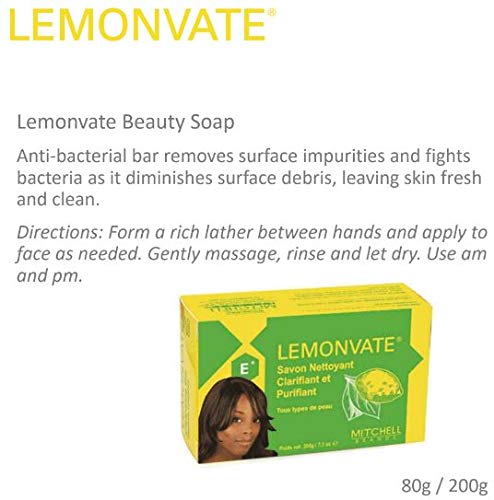 Lemonvate Anti-Bacterial Soap 200g Mitchell Brands - Mitchell Brands - Skin Lightening, Skin Brightening, Fade Dark Spots, Shea Butter, Hair Growth Products