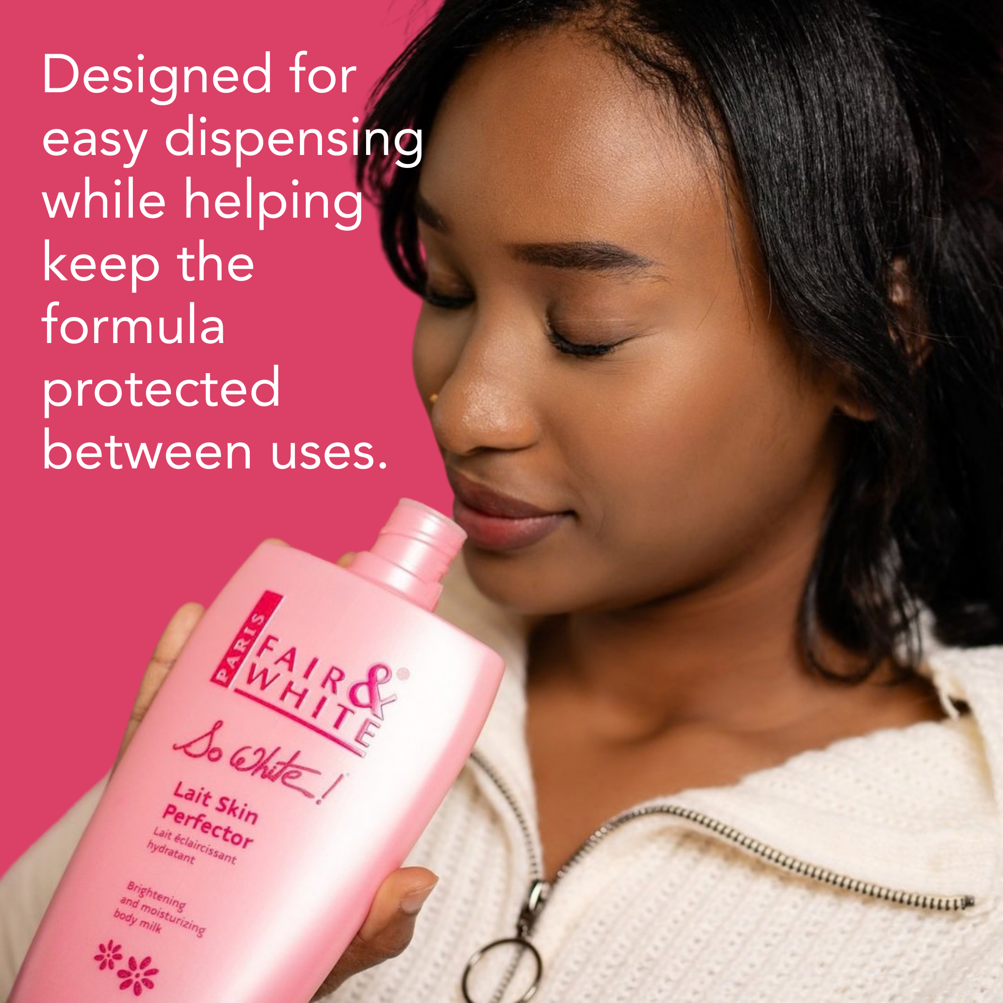 Fair And White So White Skin Perfector Brightening Body Lotion 500ml / 17.6 fl oz - Mitchell Brands