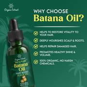 Organic Extract Batana Oil Stimulating Hair Growth Oil 2 oz/ 60ml - Mitchell Brands
