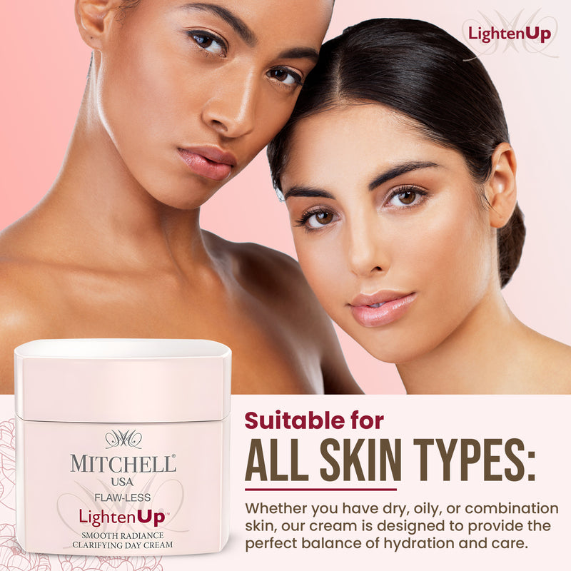 Lighten Up Flaw-Less Smooth Radiance Clarifying Day Cream 50g - Mitchell Brands