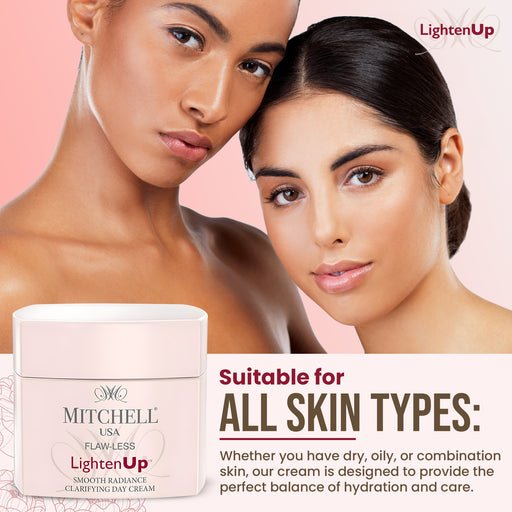 Lighten Up Flaw-Less Smooth Radiance Clarifying Day Cream 50g - Mitchell Brands