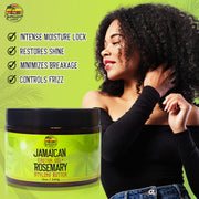 Jamaican Amber Jamaican Castor Oil & Rosemary Hair Styling Butter 12 oz/354 ml Mitchell Brands - Mitchell Brands - Skin Lightening, Skin Brightening, Fade Dark Spots, Shea Butter, Hair Growth Products