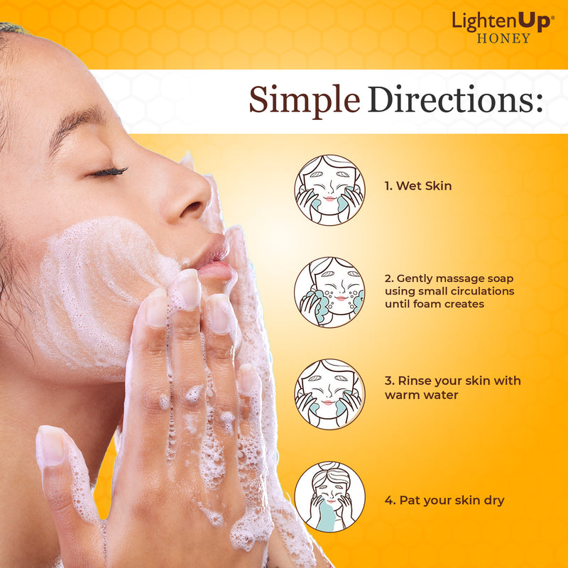 LightenUp Honey Soap 200g - Mitchell Brands