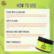 Jamaican Amber Jamaican Castor Oil & Rosemary Hair Mask 12 oz/354 ml Mitchell Brands - Mitchell Brands - Skin Lightening, Skin Brightening, Fade Dark Spots, Shea Butter, Hair Growth Products