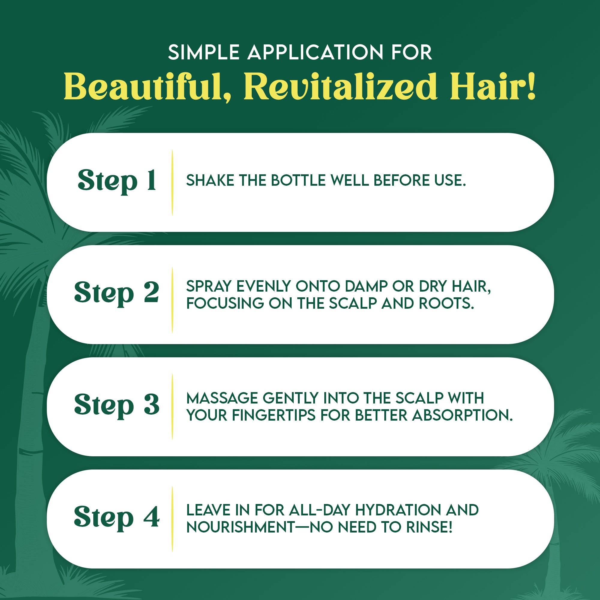 Organic Extract Batana Oil Stimulating Leave in Hair Growth Mist 8 oz / 236ml - Mitchell Brands