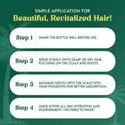 Organic Extract Batana Oil Stimulating Leave in Hair Growth Mist 8 oz / 236ml - Mitchell Brands