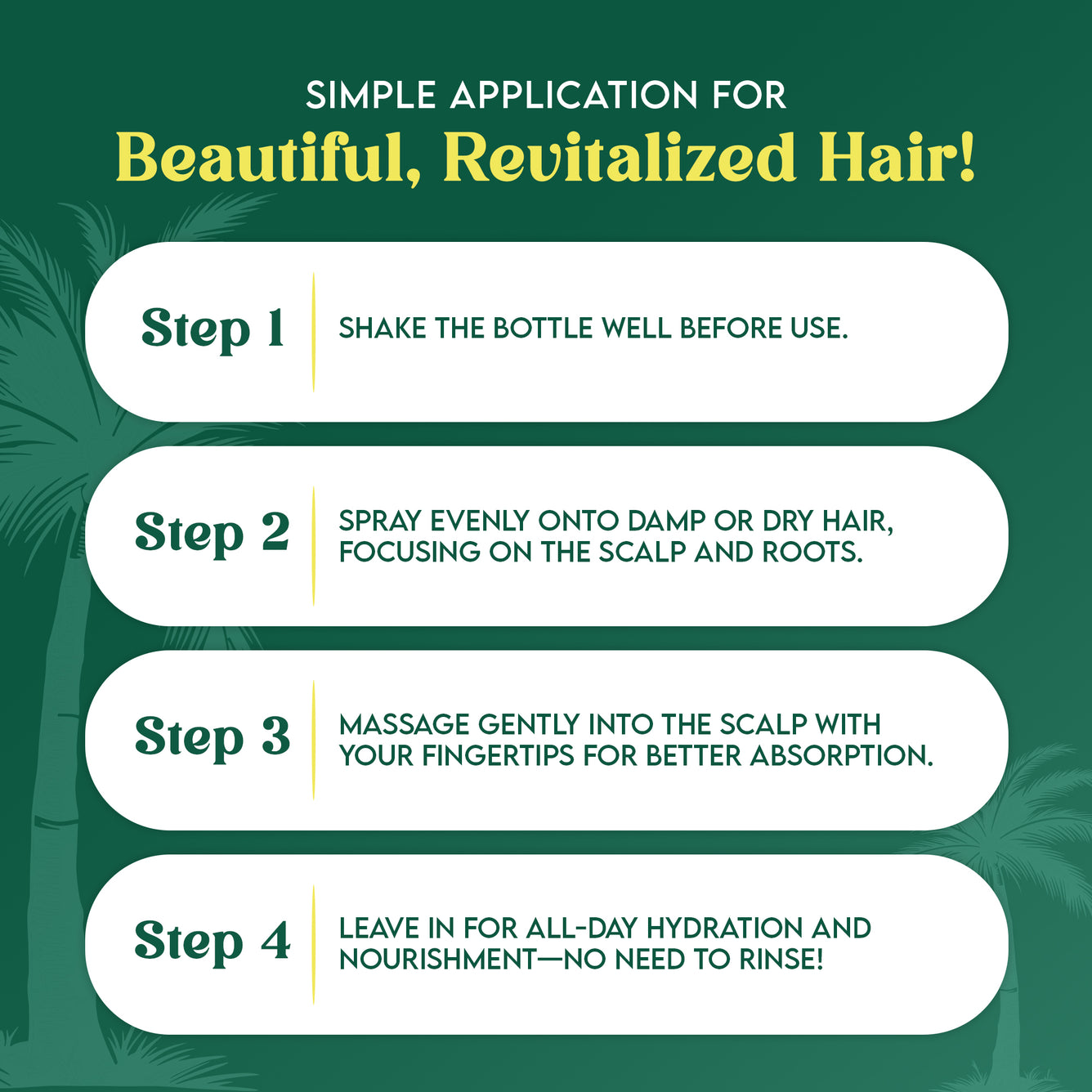 Organic Extract Batana Oil Stimulating Leave in Hair Growth Mist 8 oz / 236ml - Mitchell Brands