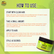 Jamaican Amber Jamaican Castor Oil & Rosemary Hair Styling Butter 12 oz/354 ml Mitchell Brands - Mitchell Brands - Skin Lightening, Skin Brightening, Fade Dark Spots, Shea Butter, Hair Growth Products