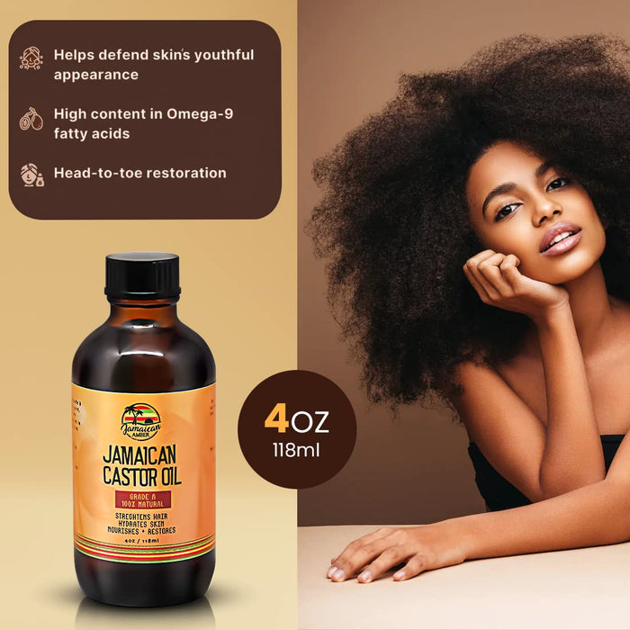 Jamaican Amber Haarmaske Mit Rizinusöl & Rosmarin - 354 Ml Pflegekur Für Trockenes, Geschädigtes Haar