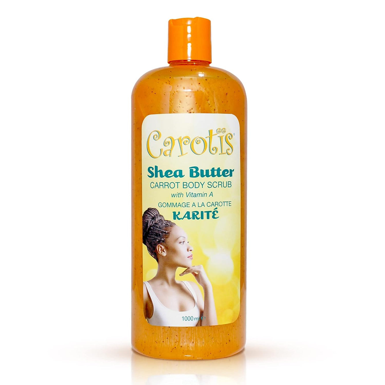 Carotis Shea Butter Body Scrub - With Vitamin A (Exfoliation) - 1000ml / 35 fl oz Carotis - Mitchell Brands - Skin Lightening, Skin Brightening, Fade Dark Spots, Shea Butter, Hair Growth Products