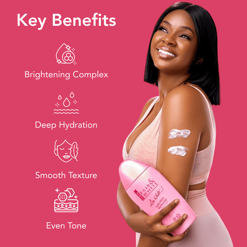 Fair And White So White Skin Perfector Brightening Body Lotion 500ml / 17.6 fl oz - Mitchell Brands