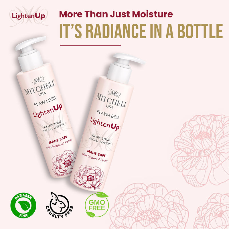Lighten Up Flaw-Less Glow Tone Facial Lotion 100ml - Mitchell Brands