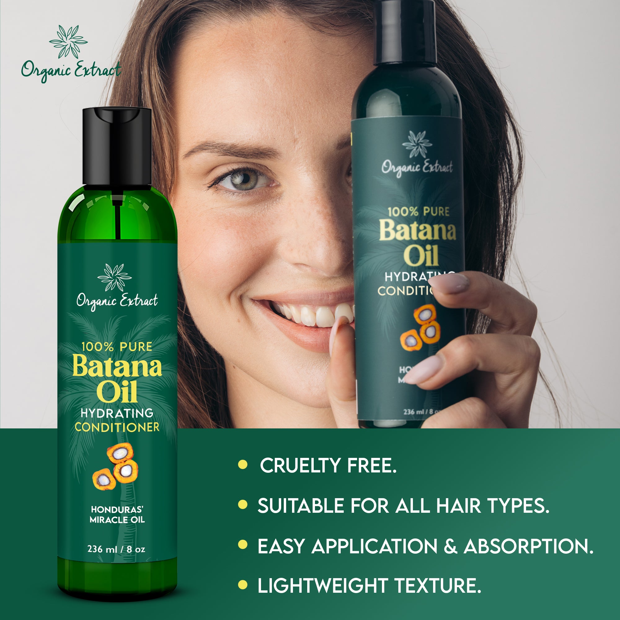 Organic Extract Batana Oil Hair Conditioner 8 oz/ 236ml - Mitchell Brands