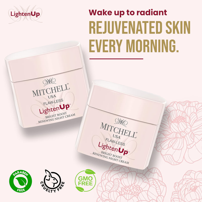 Lighten Up Flaw-Less Bright Boost Renewing Night Cream 50g - Mitchell Brands