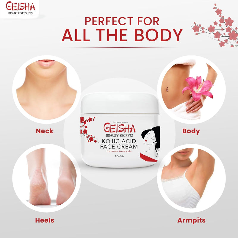Geisha Active Lightening Cream with Kojic Acid - Mitchell Brands
