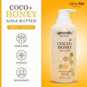 Lightenup Honey Coco + Honey Body Lotion 400ml Mitchell Brands - Mitchell Brands - Skin Lightening, Skin Brightening, Fade Dark Spots, Shea Butter, Hair Growth Products