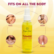 Organic Extract Turmeric Facial Toner 4 oz/118 ml - Mitchell Brands