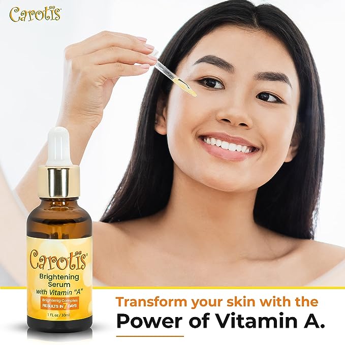 Carotis Lightening Serum with Vitamin A - 30ml / 1 fl oz Carotis - Mitchell Brands - Skin Lightening, Skin Brightening, Fade Dark Spots, Shea Butter, Hair Growth Products