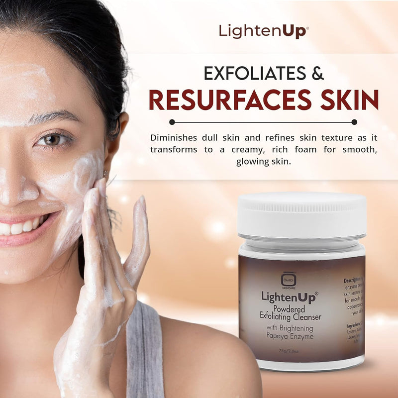 LightenUp Plus Powdered Exfoliating Cleanser 75g LightenUp - Mitchell Brands - Skin Lightening, Skin Brightening, Fade Dark Spots, Shea Butter, Hair Growth Products