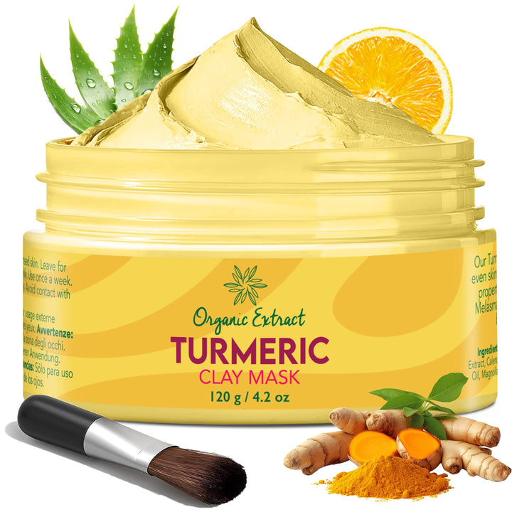 Organic Extract Turmeric Clay Mask 120g - Mitchell Brands