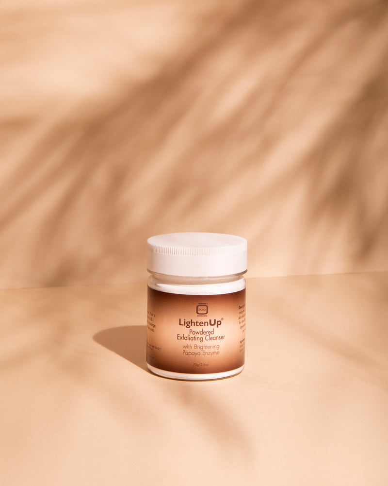 LightenUp Plus Powdered Exfoliating Cleanser 75g LightenUp - Mitchell Brands - Skin Lightening, Skin Brightening, Fade Dark Spots, Shea Butter, Hair Growth Products