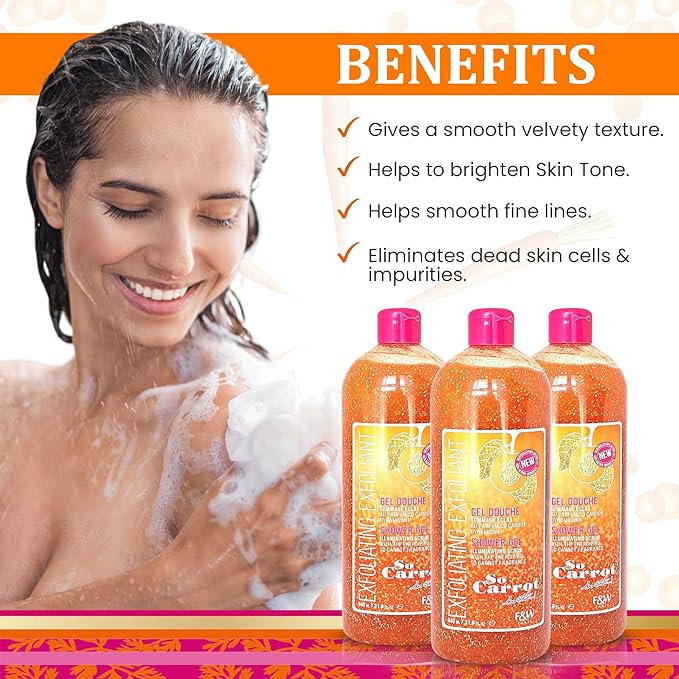 Fair & White So Carrot Exfoliating Shower Gel 940ml – Mitchell Brands