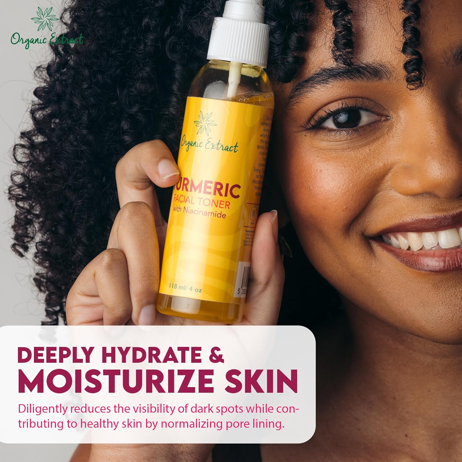 Organic Extract Turmeric Facial Toner 4 oz/118 ml