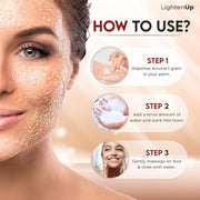 LightenUp Plus Powdered Exfoliating Cleanser 75g LightenUp - Mitchell Brands - Skin Lightening, Skin Brightening, Fade Dark Spots, Shea Butter, Hair Growth Products