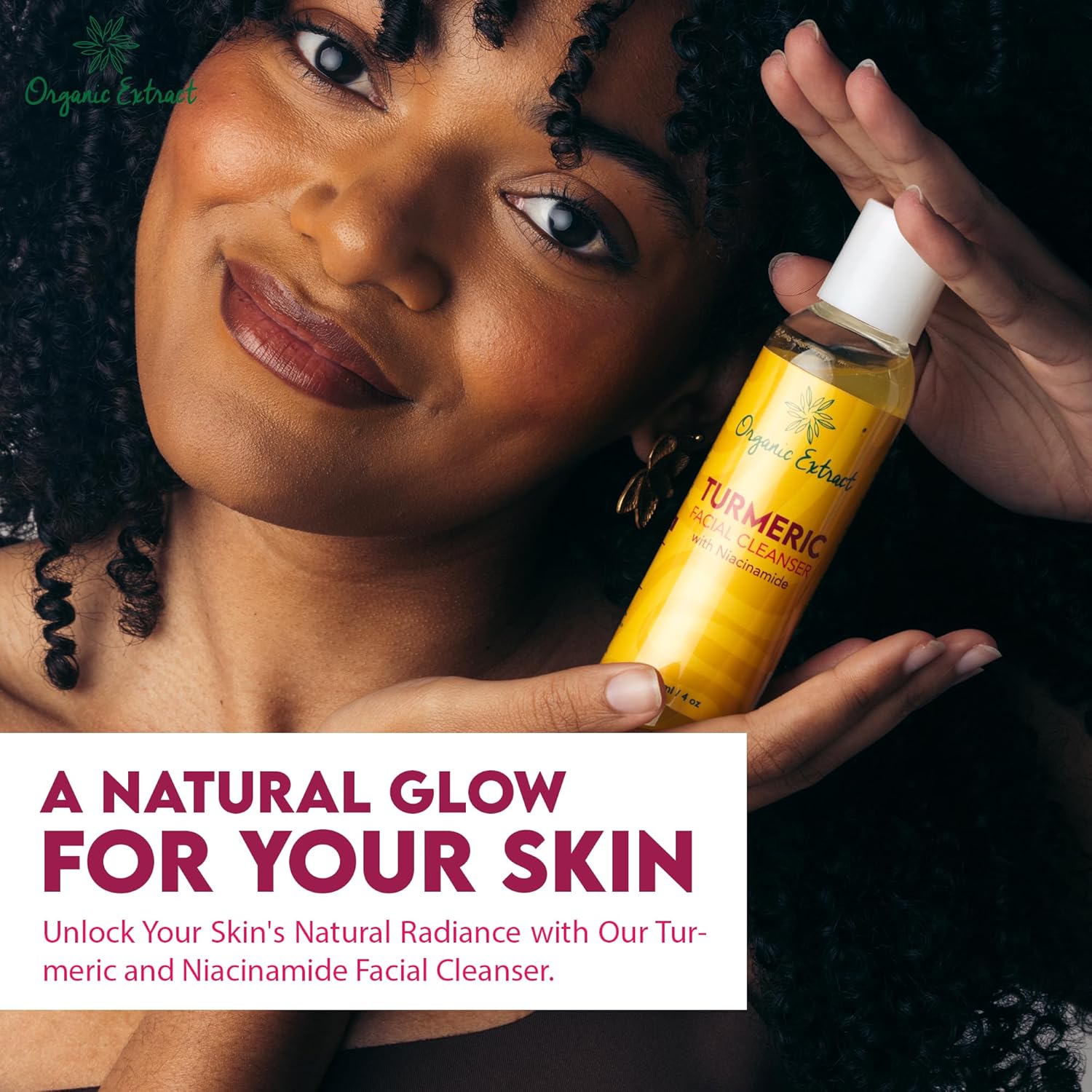 Organic Extract Turmeric Facial Cleanser 4 oz/118 ml