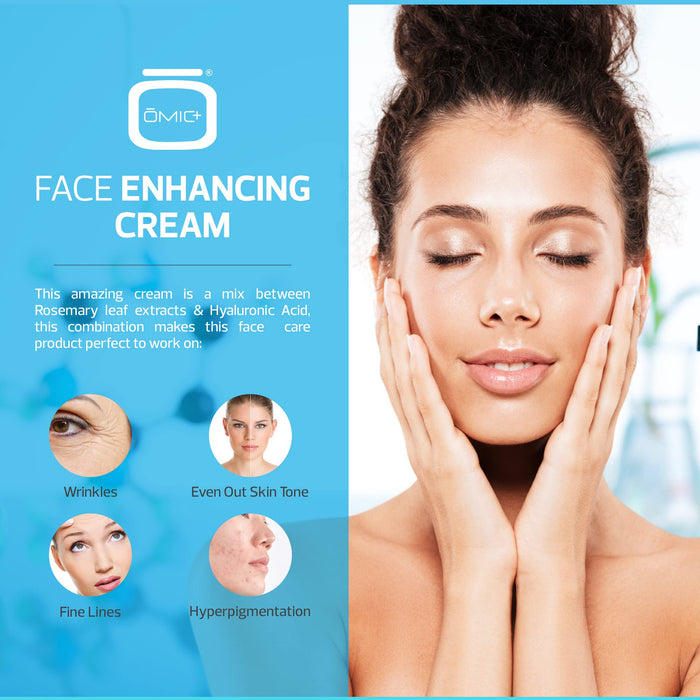 Omic+ Hyaluronic Acid Face Enhancing Cream - 50ml / 1.7 Fl Oz Mitchell Brands - Mitchell Brands - Skin Lightening, Skin Brightening, Fade Dark Spots, Shea Butter, Hair Growth Products