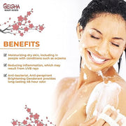Geisha Beauty Secret Shower Gel - Lightening and Moisturizing Gel - 1000ml / 33 fl oz Mitchell Brands - Mitchell Brands - Skin Lightening, Skin Brightening, Fade Dark Spots, Shea Butter, Hair Growth Products