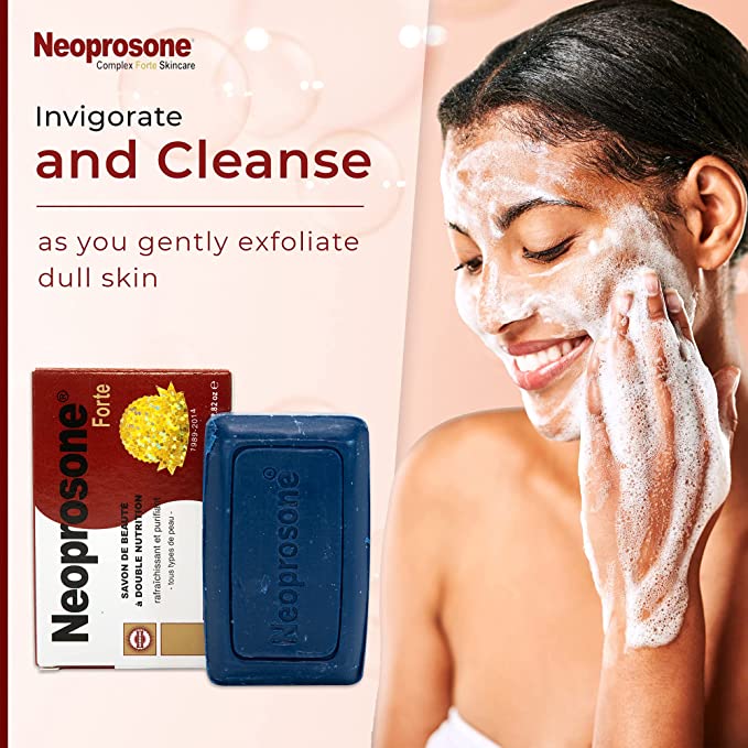 Neoprosone Skin Brightening Soap - 200g / 7.1 oz Neoprosone Technopharma - Mitchell Brands - Skin Lightening, Skin Brightening, Fade Dark Spots, Shea Butter, Hair Growth Products