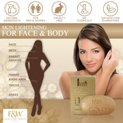 Fair & White Gold Argan Exfoliating Soap - Gently clears dead cells away - 200g / 7 oz Fair & White - Mitchell Brands - Skin Lightening, Skin Brightening, Fade Dark Spots, Shea Butter, Hair Growth Products