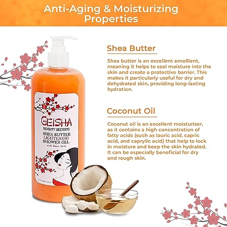Geisha Beauty Secret Shower Gel Lightening and Moisturizing 